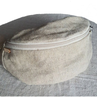 nerka lniana, linen bum bag.