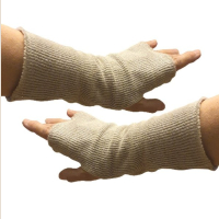 Mitenki Konopne Rękawiczki z Dzianiny Konopnej