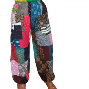 Spodnie Patchwork Haremki Multikolor od Hippie Shop