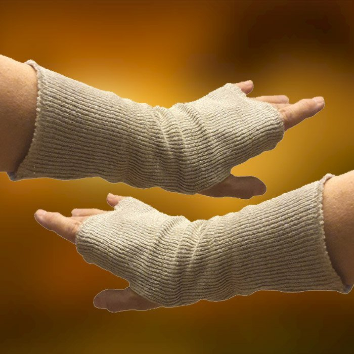 Mitenki Konopne Rękawiczki z Dzianiny Konopnej