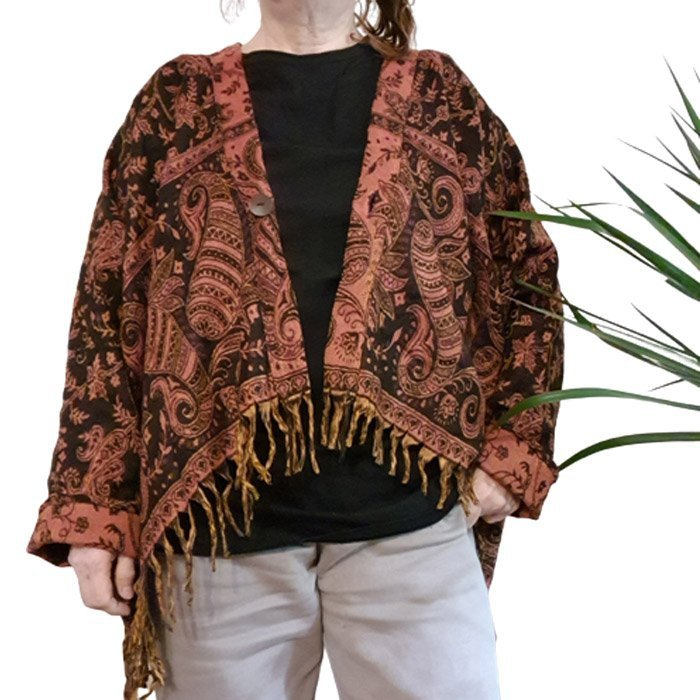 narzutka hippie, hippie cape.