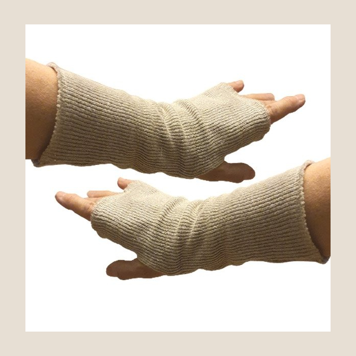 Mitenki Konopne Rękawiczki z Dzianiny Konopnej